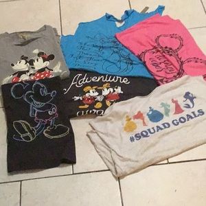 Worn once! Various disney tanks & tees